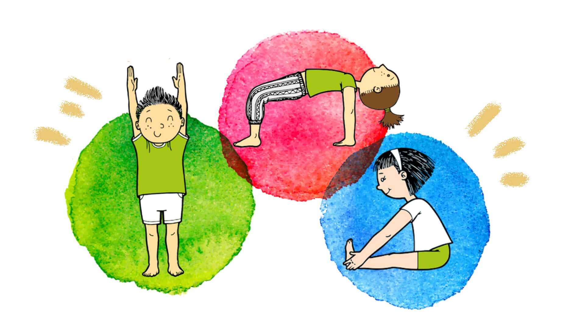 Afiche 5 asanas para empezar las mañanas