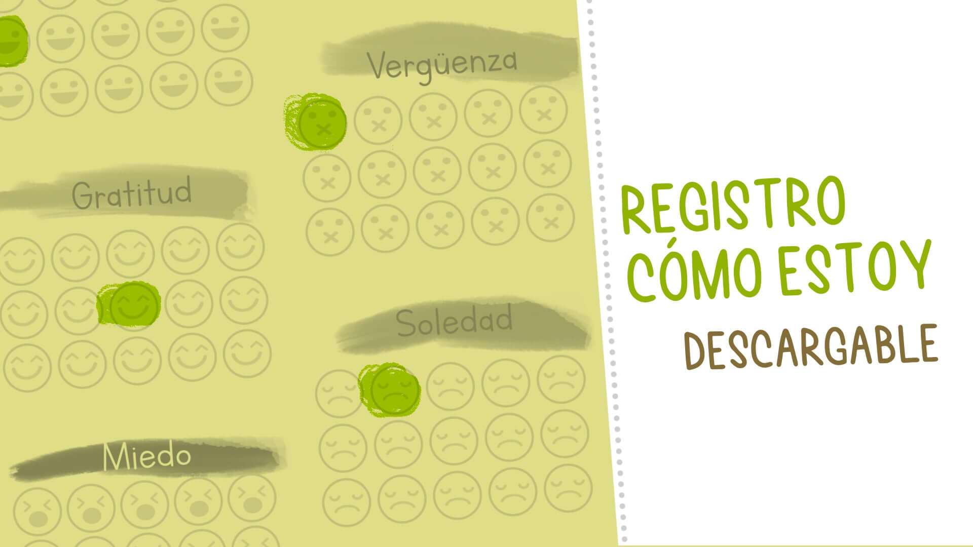 Ficha para colorear: Registro Cómo Estoy