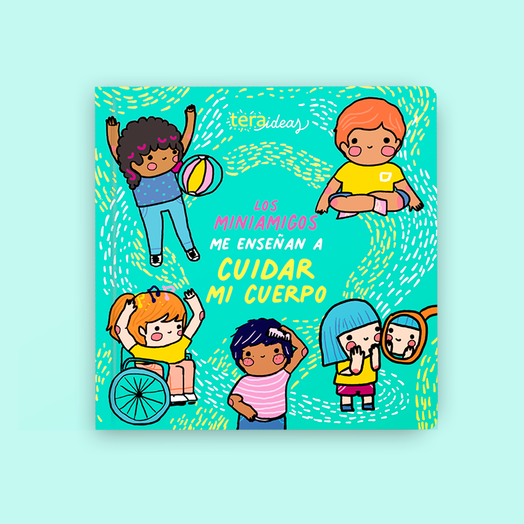 Libro MiniAmigos me enseñan a cuidar mi cuerpo - Autocuidado - Prevención - Actividades para Pintar - Para niños desde 3 años