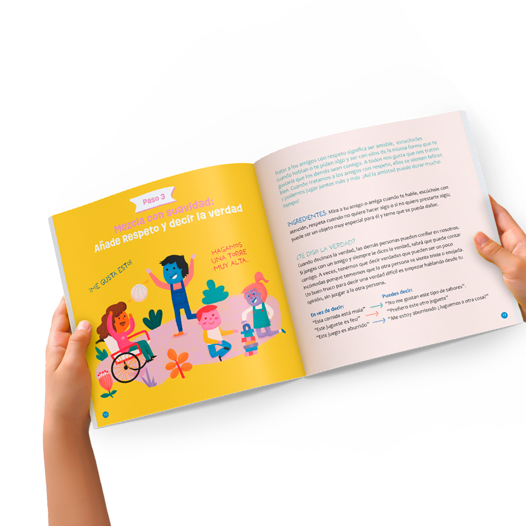 Libro Recetario de Amistad- Aprender a hacer amigos y compartir - Desde 4 años