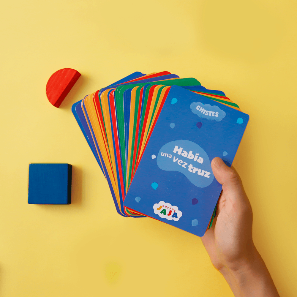 Cartas Jaja - Juego con adivinanzas, mímicas, chistes, desafíos y rimajadas para niños y familias