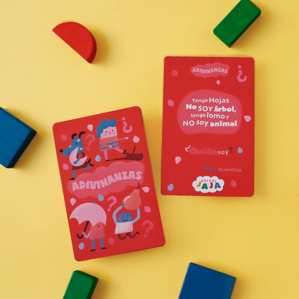 Cartas Jaja - Juego con adivinanzas, mímicas, chistes, desafíos y rimajadas para niños y familias