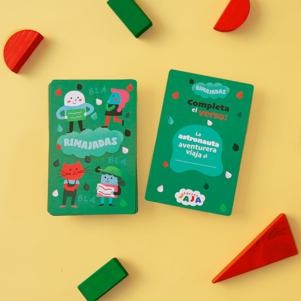 Cartas Jaja - Juego con adivinanzas, mímicas, chistes, desafíos y rimajadas para niños y familias