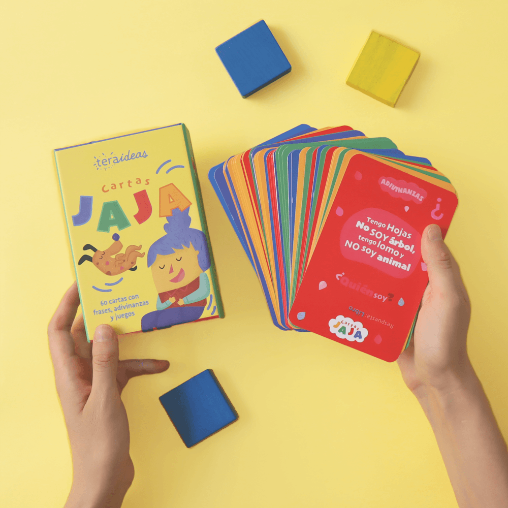 Cartas Jaja - Juego con adivinanzas, mímicas, chistes, desafíos y rimajadas para niños y familias