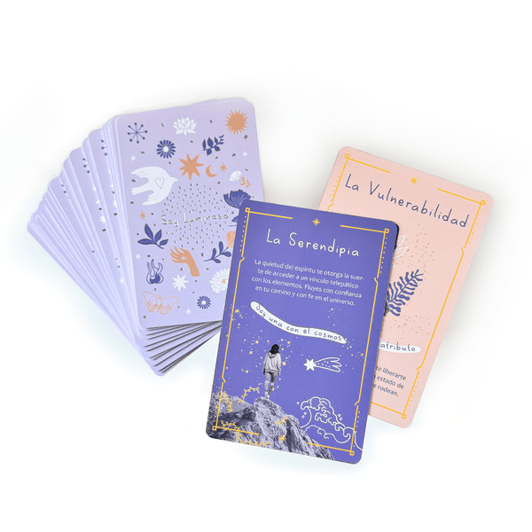 Cartas Soy Luminosa PAZ + Manual - Mazo cartas inspiradoras - Oráculo y Autoconocimiento - Editorial Teraideas
