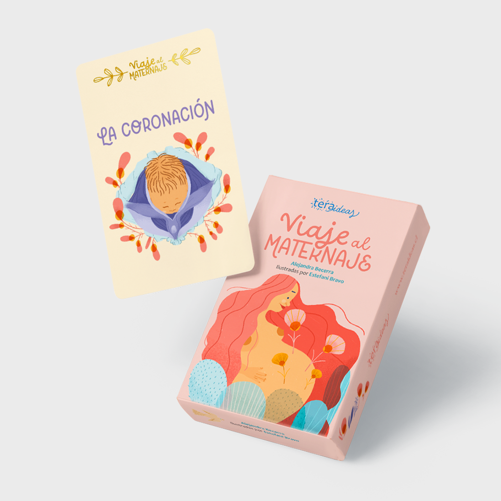 Cartas Viaje al Maternaje – Mazo de 45 cartas de embarazo consciente