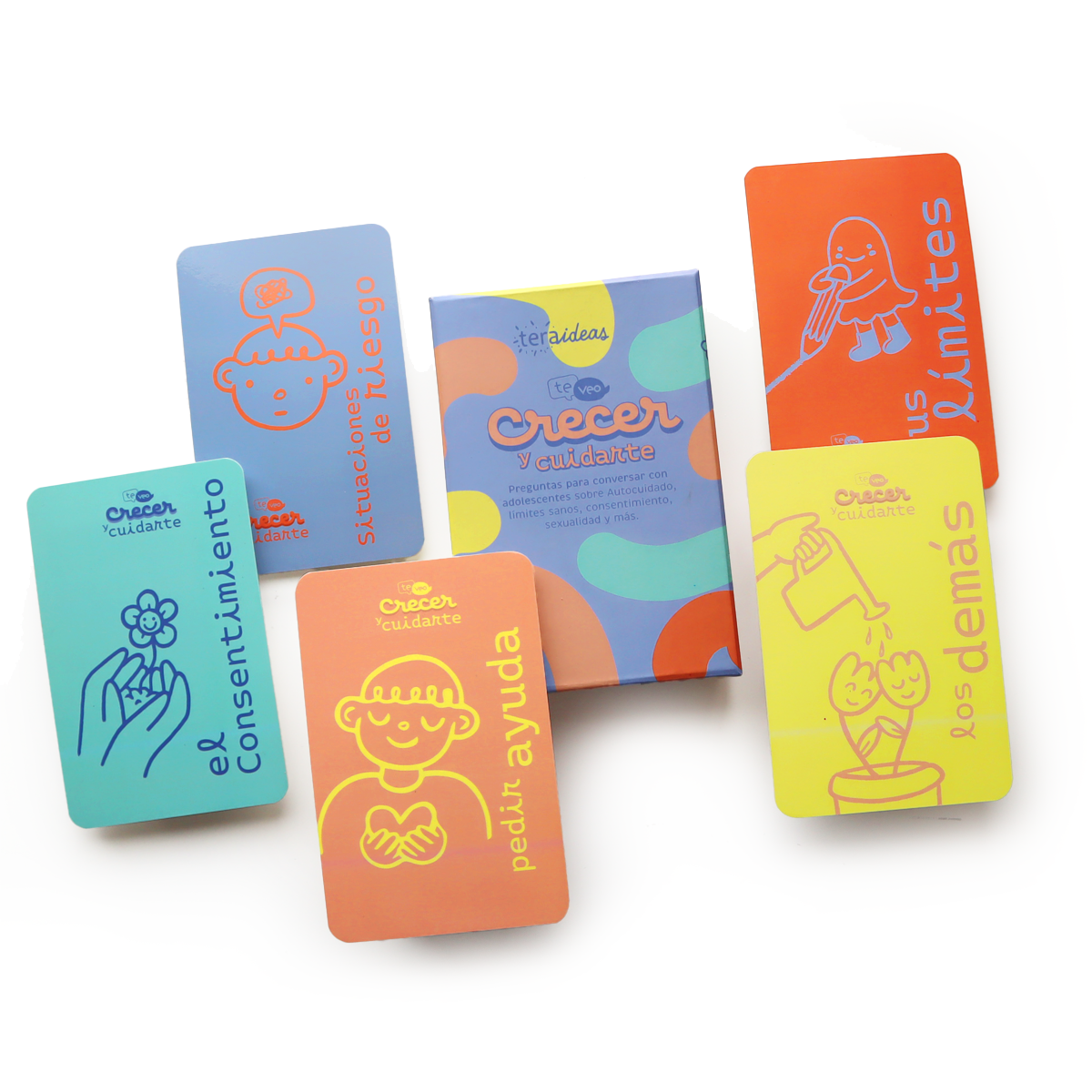 Cartas Te Veo Crecer y Cuidarte - Autocuidado, límites sanos y consentimiento para Adolescentes