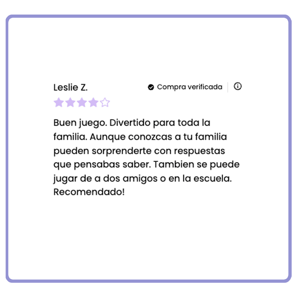 Juego Preguntosos - Conversación para familias y grupos - Desde 4 años