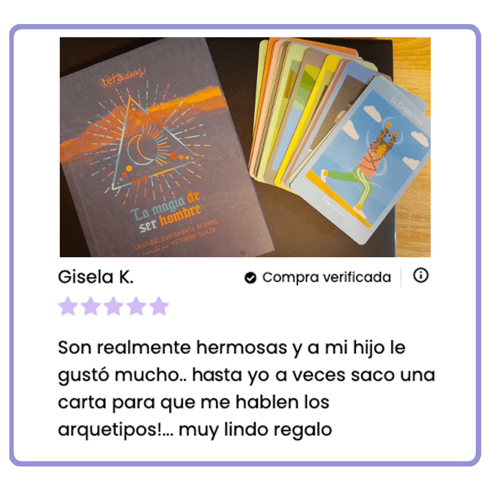 La Magia de ser Hombre Libro y cartas - Autoconocimiento a través de Arquetipos