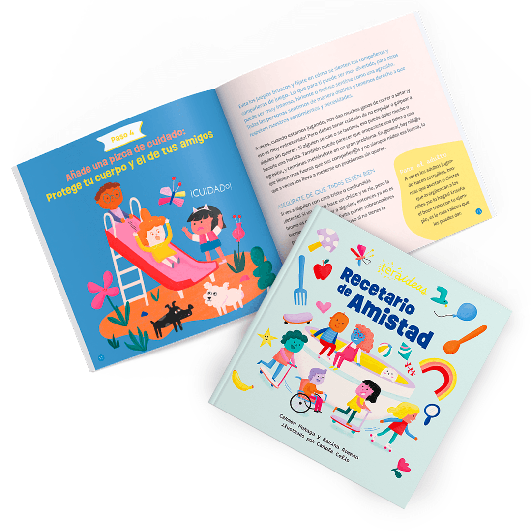 Libro Recetario de Amistad- Aprender a hacer amigos - Desde 4 años - Editorial Teraideas