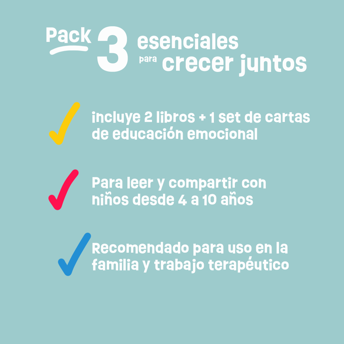 Pack 3 esenciales para Crecer Juntos