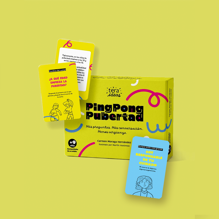 Juego Ping Pong Pubertad - Aprender juntos sobre pubertad - Desde los 9 años