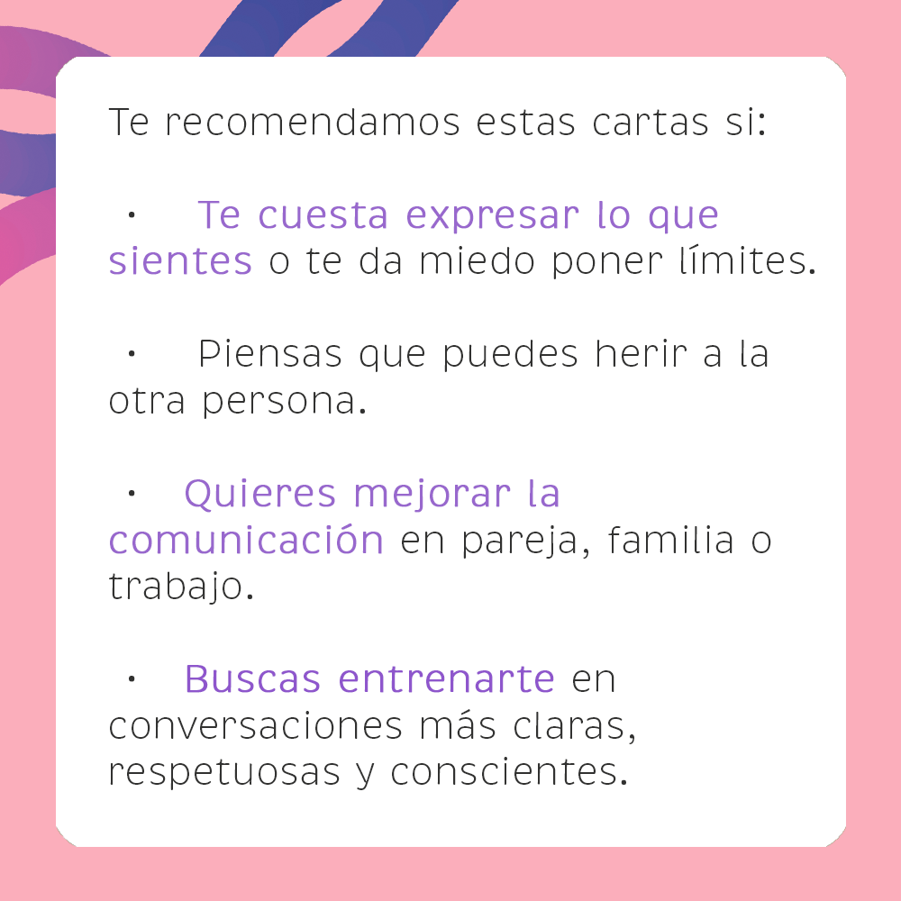Cartas Te Veo Hablemos - Practicar Límites sanos y conversaciones difíciles