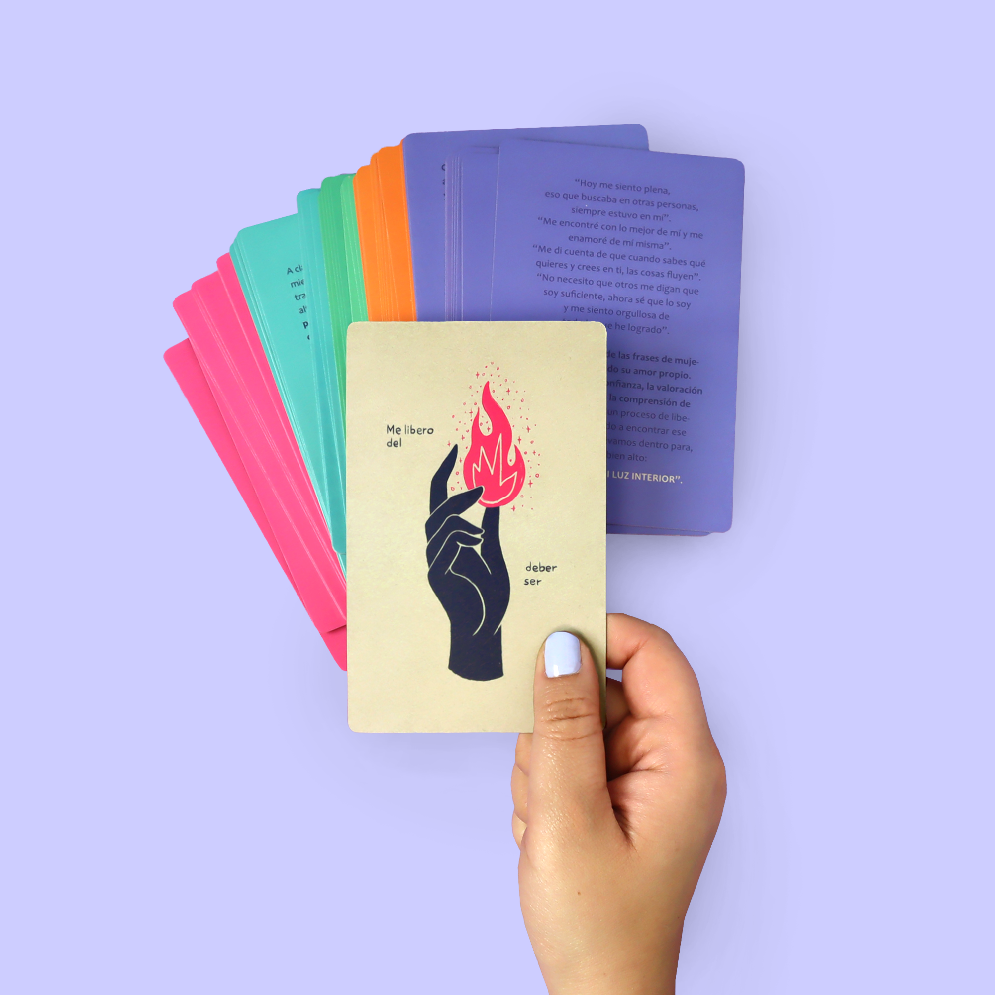 Cartas Relatos de Amor Propio - Autoconocimiento y Autocuidado - Mazo de 50 cartas