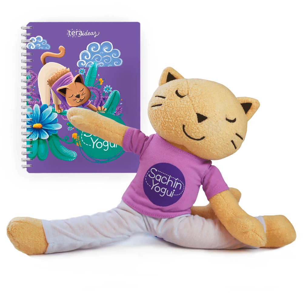 libro peluche aprender posturas yoga ninos desde 4 anos