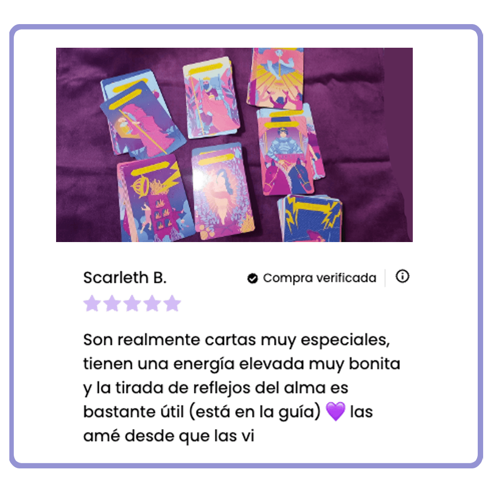 Tarot Reflejo del Alma – Mazo de cartas con libro explicativo | Tarot de Autoconocimiento y Crecimiento Personal - Editorial Teraideas