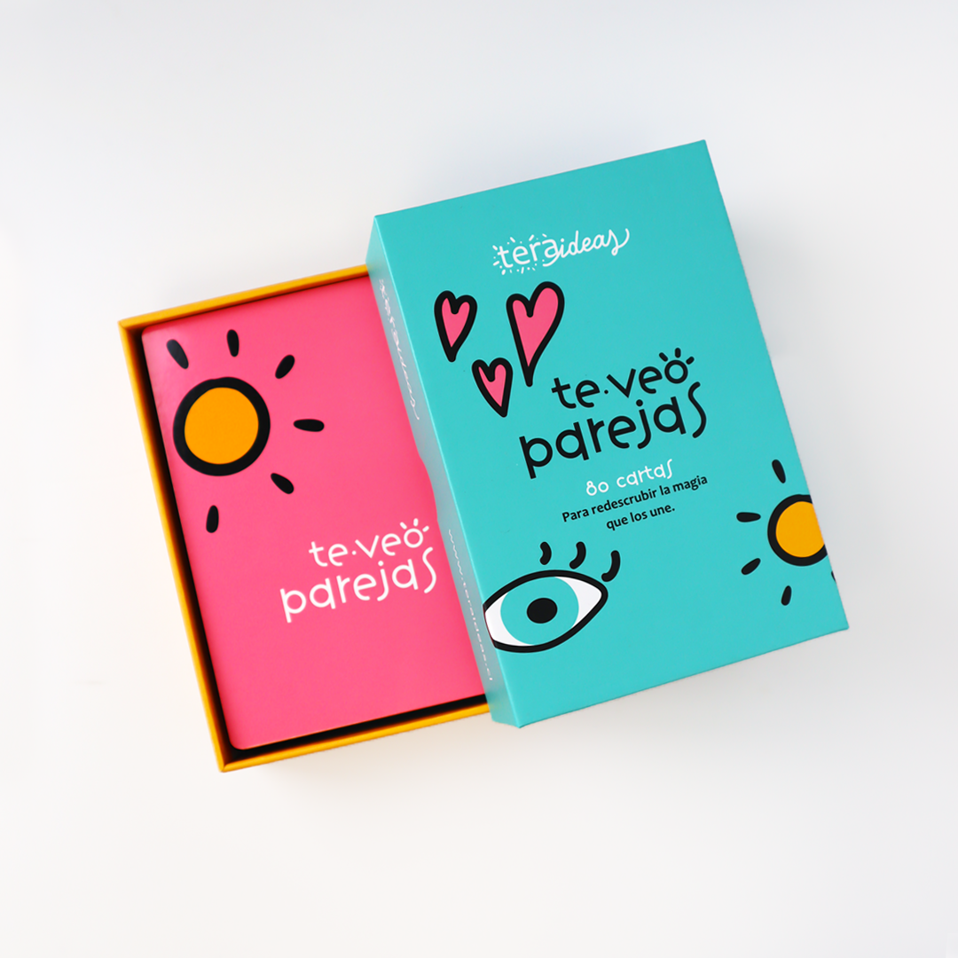 Cartas Te Veo Parejas - Preguntas para Reconectar en pareja - Mazo de 80 cartas