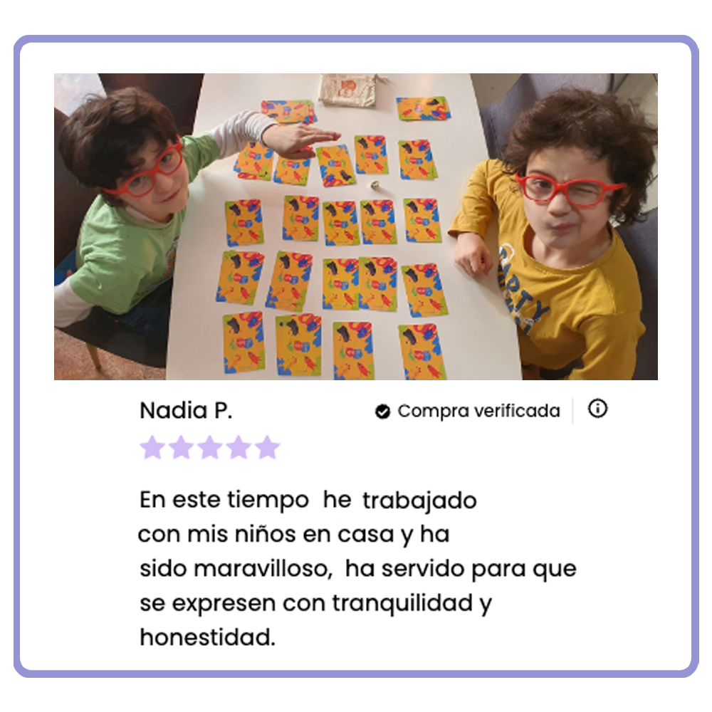 Cartas Te Veo Kids  - Juego de preguntas motivadoras - para niños y padres - Educación emocional