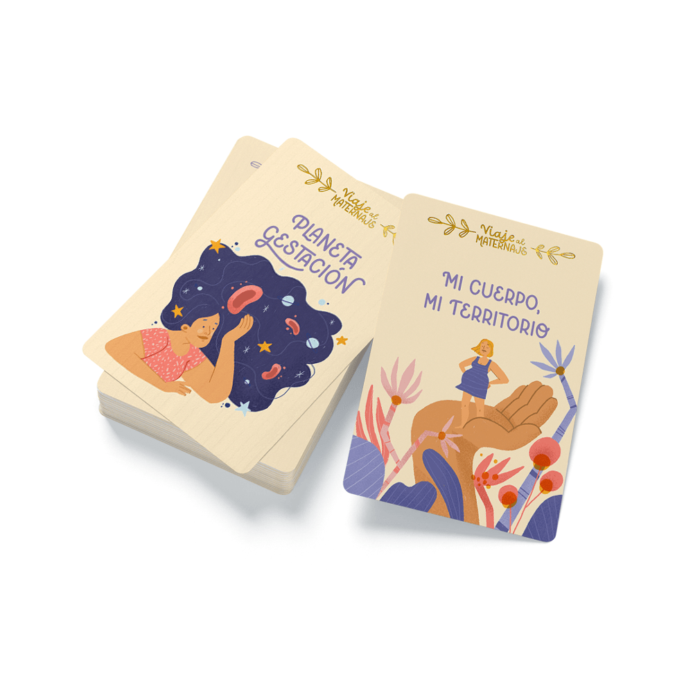 Cartas Viaje al Maternaje – Mazo de 45 cartas de embarazo consciente - Editorial Teraideas