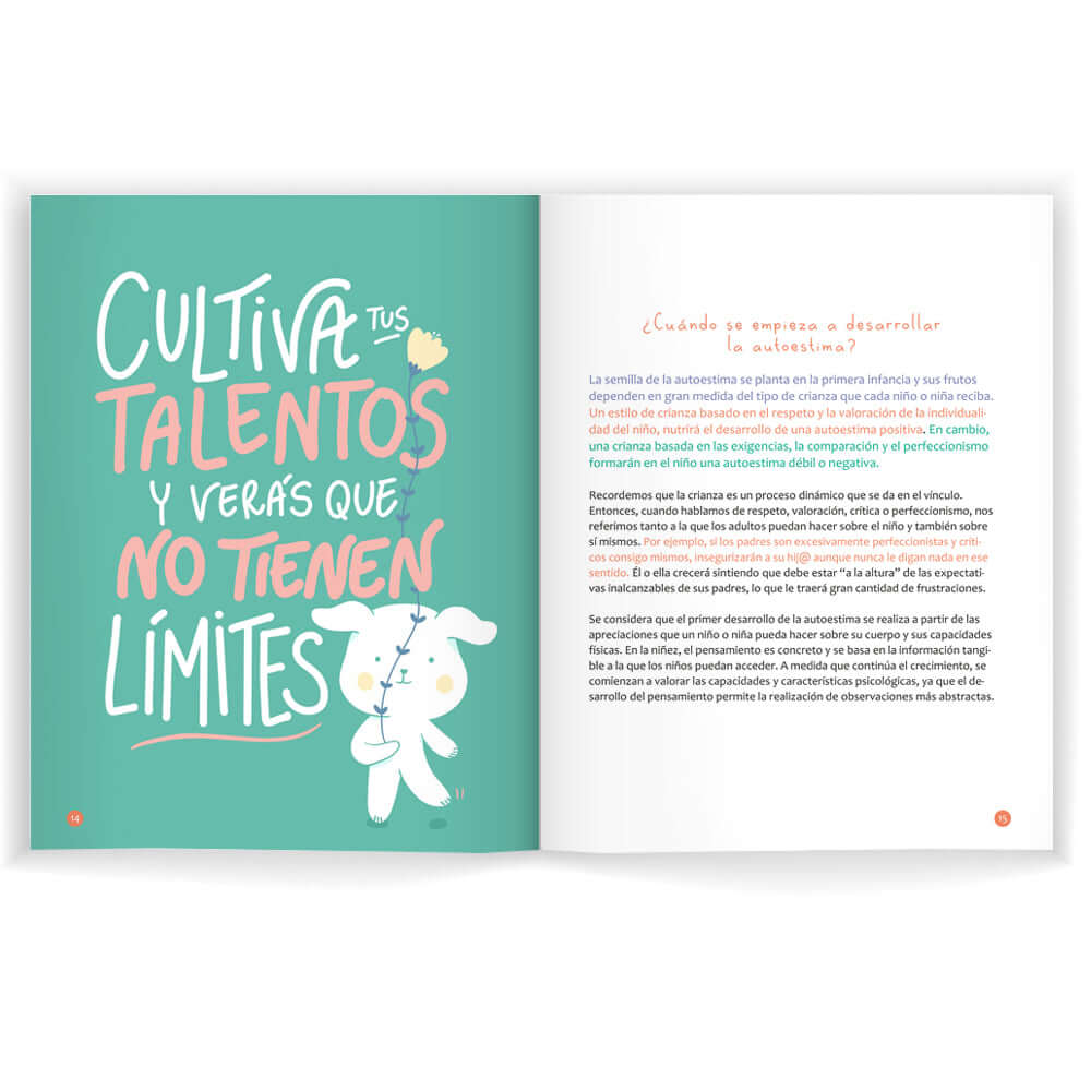 Guía: Autoestima para el Corazón - Manual para Padres y Adultos cuidadores - Potenciando la autoestima saludable en niños y niñas - Editorial Teraideas