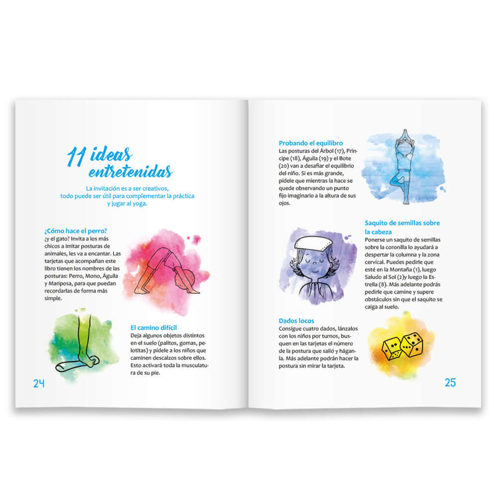 Libro Juguemos al Yoga + set de cartas - Yoga infantil y familias - Juegos de yoga - Editorial Teraideas