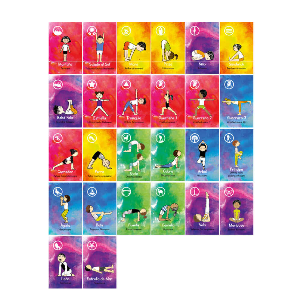 Libro Juguemos al Yoga + set de cartas - Yoga infantil y familias - Juegos de yoga - Editorial Teraideas