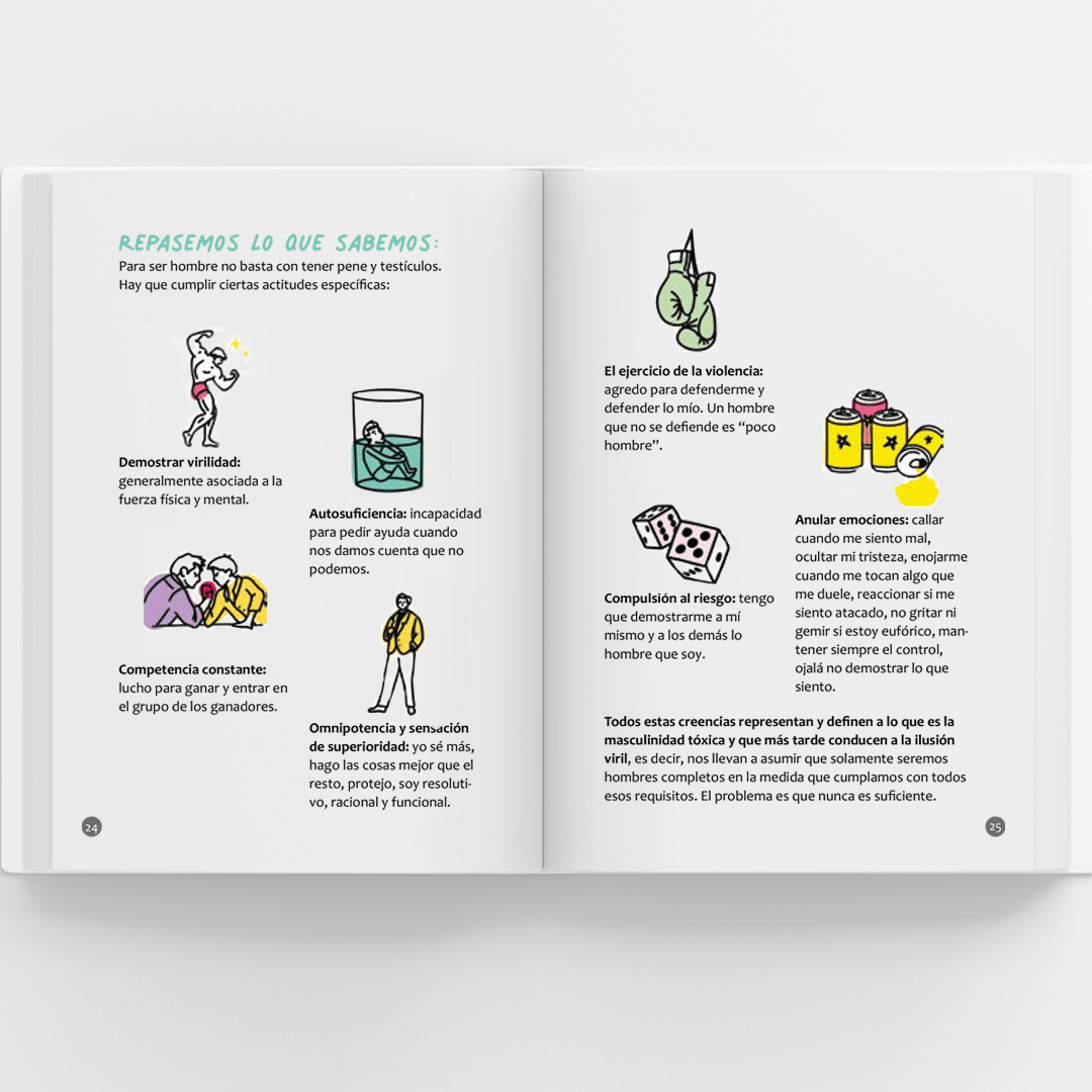 Libro Masculinidad Sal y Pimienta - Libro educativo para reflexionar la masculinidad - psicología masculina