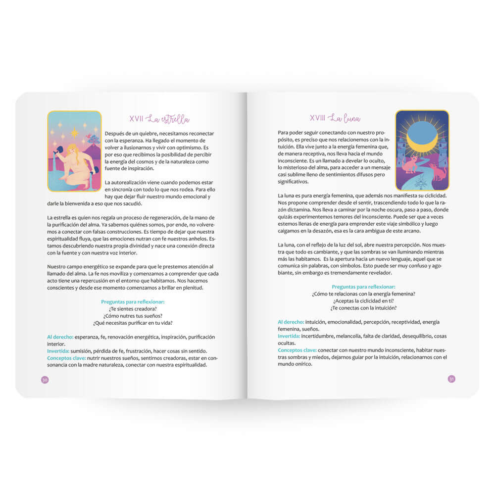 Tarot Reflejo del Alma – Mazo de cartas con libro explicativo | Tarot de Autoconocimiento y Crecimiento Personal - Editorial Teraideas