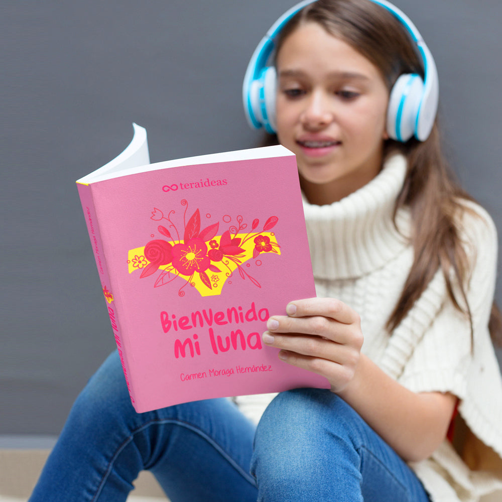Libro Bienvenida mi luna + guía para padres - Educación emocional y sexual niñas desde 12 años