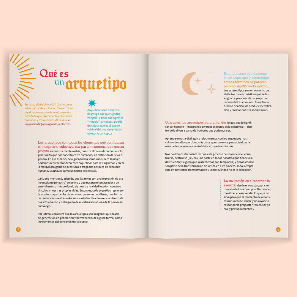 La Magia de ser Hombre Libro y cartas - Autoconocimiento a través de Arquetipos