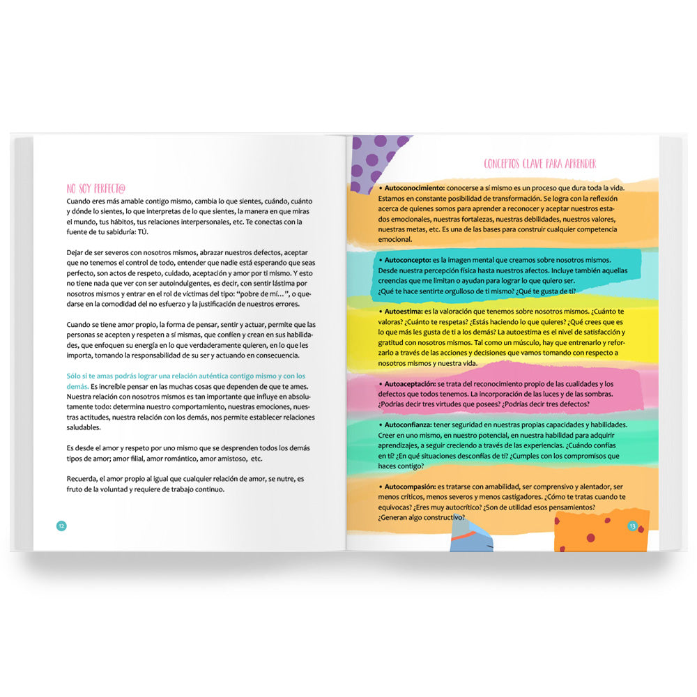 Libro Mis 10 Yo - Educación Emocional Jóvenes y Adultos - Amor Propio - Emociones y Bienestar