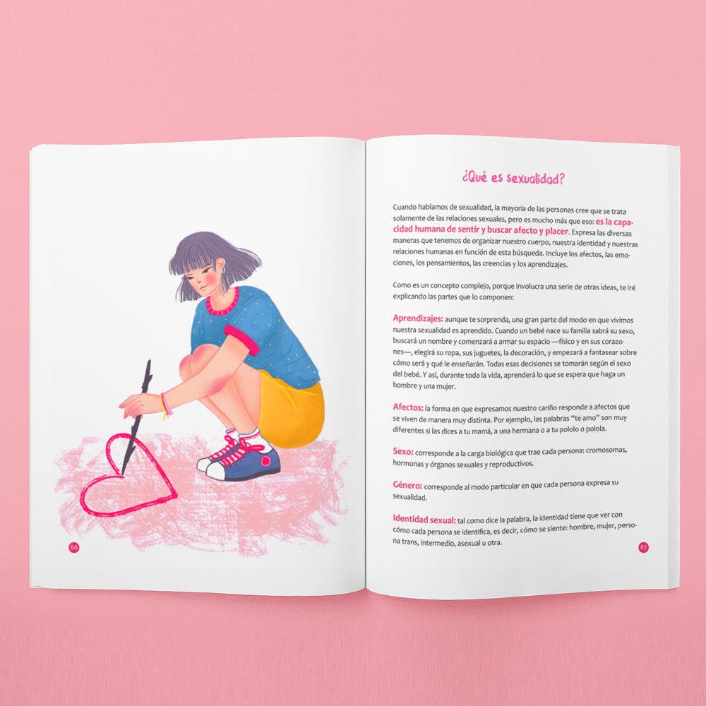 Libro Bienvenida mi luna + guía para padres - Educación emocional y sexual niñas desde 12 años